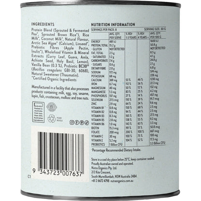 Nutra Naturals Smooth Vanilla Multivitamin Powder 240g