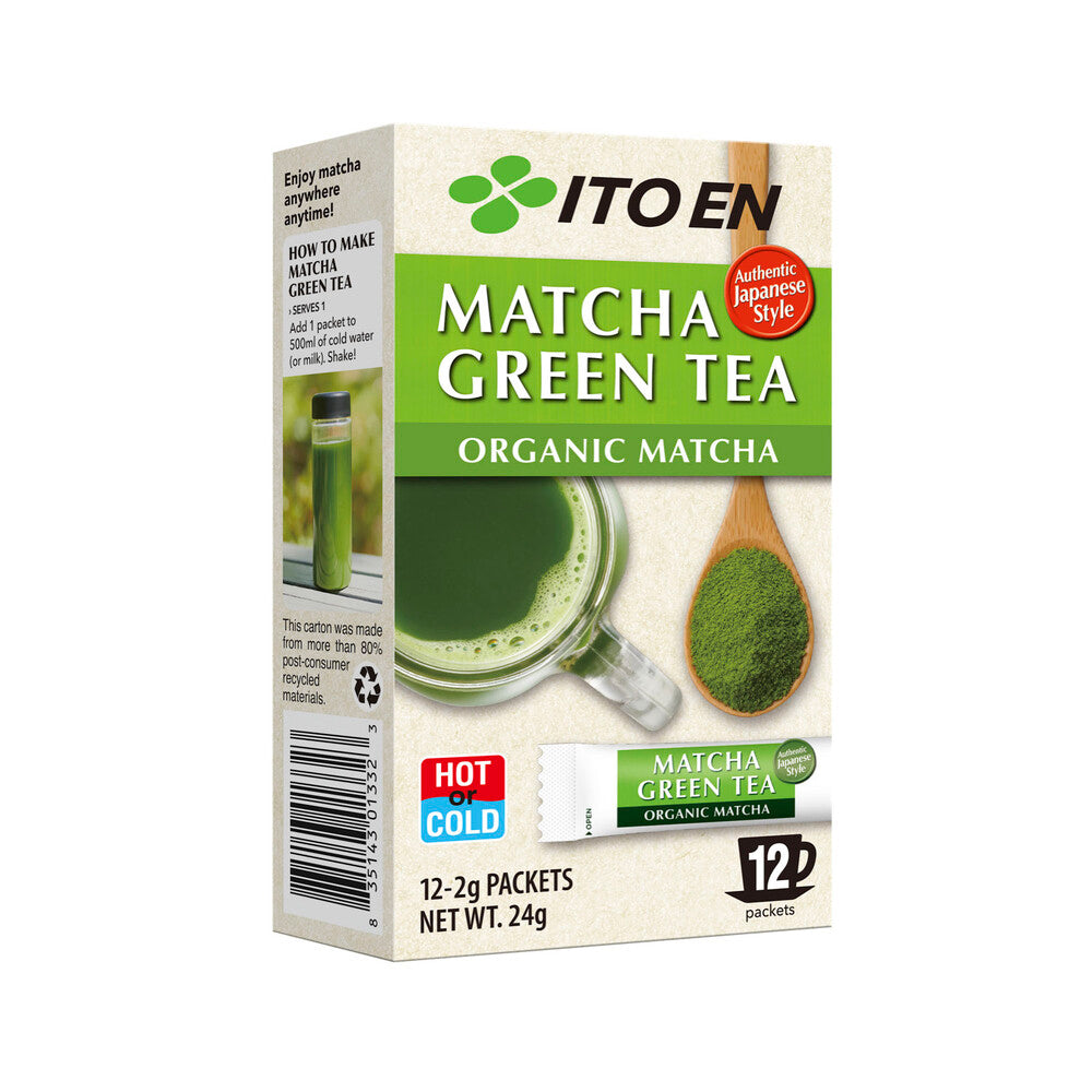 Ito En Matcha Green Tea Organic Matcha Powder - 12 pack