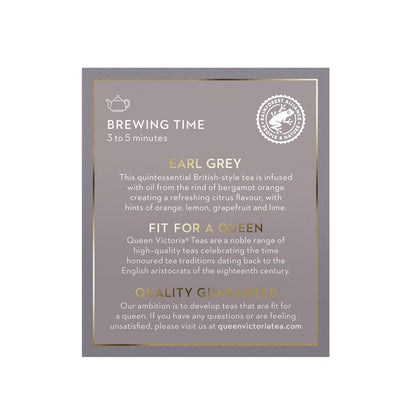 Queen Victoria Earl Grey Tea Bags - 10 pack