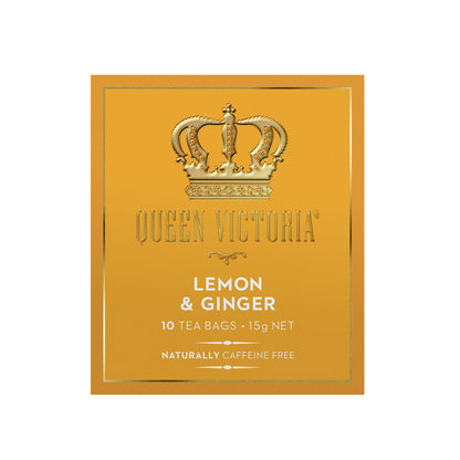 Queen Victoria Lemon & Ginger Tea Bags - 10 pack