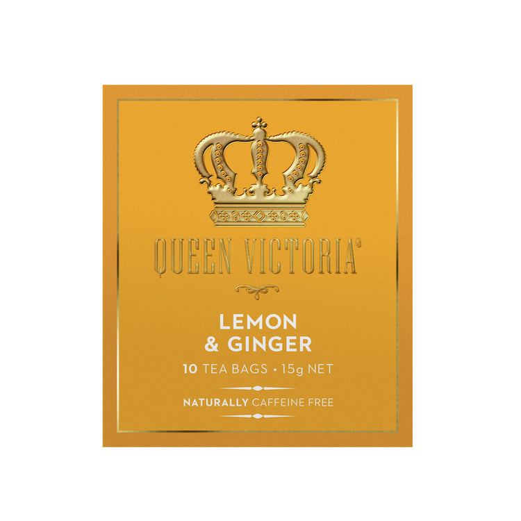 Queen Victoria Lemon & Ginger Tea Bags - 10 pack