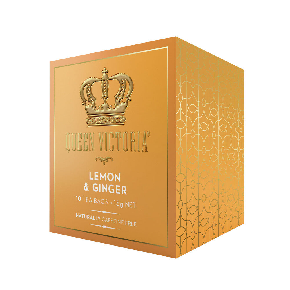 Queen Victoria Lemon & Ginger Tea Bags - 10 pack