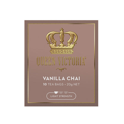 Queen Victoria Vanilla Chai Tea Bags - 10 pack