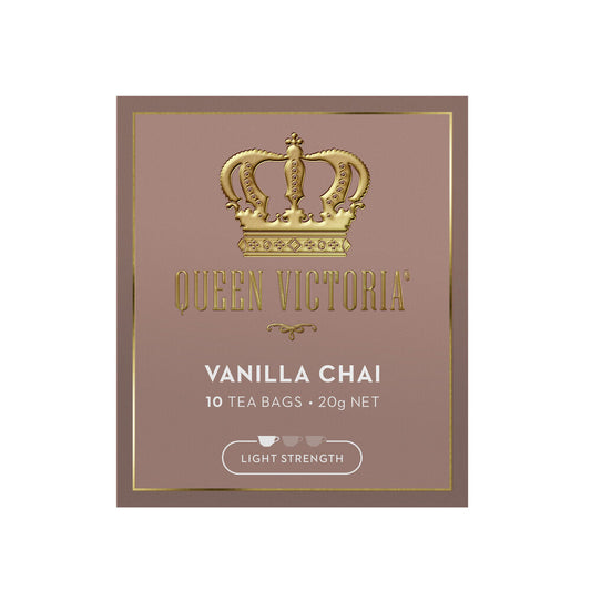 Queen Victoria Vanilla Chai Tea Bags - 10 pack