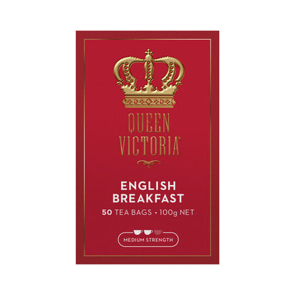 Queen Victoria English Breakfast Tea Bags - 50 pack