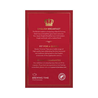 Queen Victoria English Breakfast Tea Bags - 50 pack