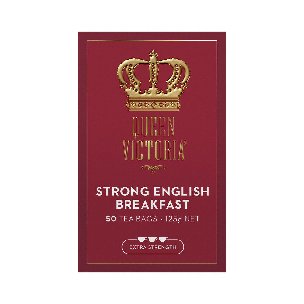 Queen Victoria English Breakfast Extra Strong Tea Bags - 50 pack