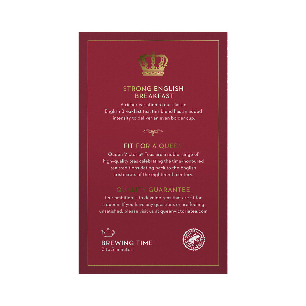 Queen Victoria English Breakfast Extra Strong Tea Bags - 50 pack