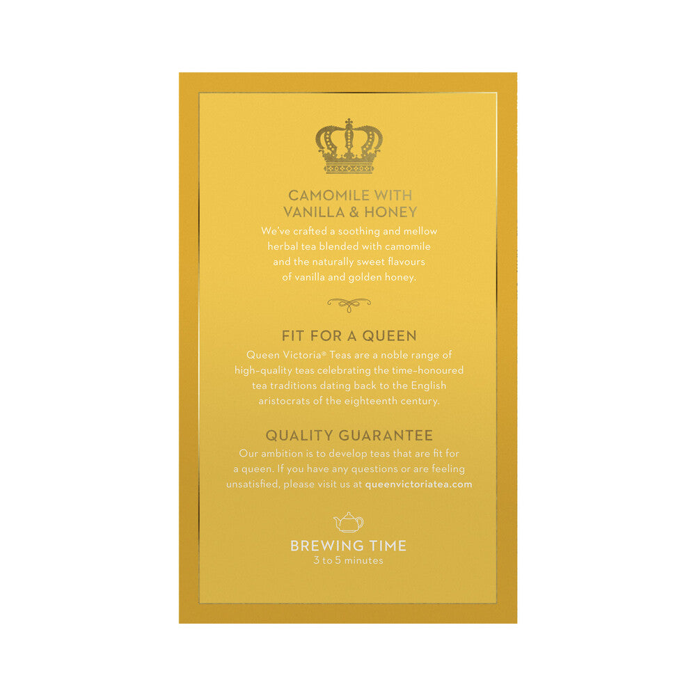 Queen Victoria Honey & Vanilla Camomile Tea Bags - 50 pack