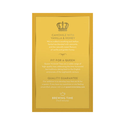 Queen Victoria Honey & Vanilla Camomile Tea Bags - 50 pack