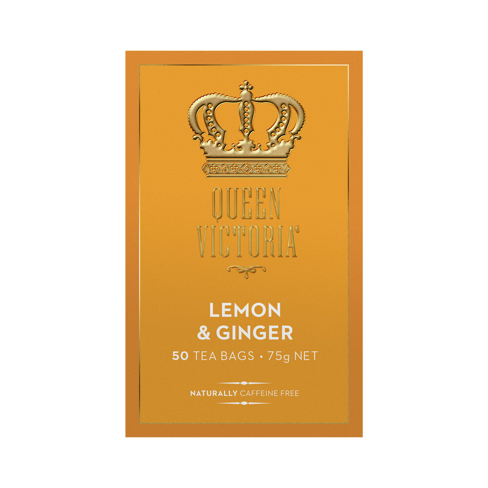 Queen Victoria Lemon & Ginger Tea Bags - 50 pack