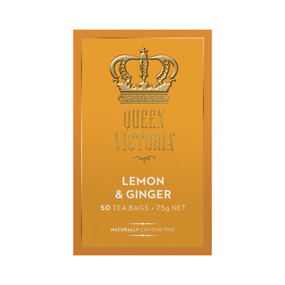 Queen Victoria Lemon & Ginger Tea Bags - 50 pack