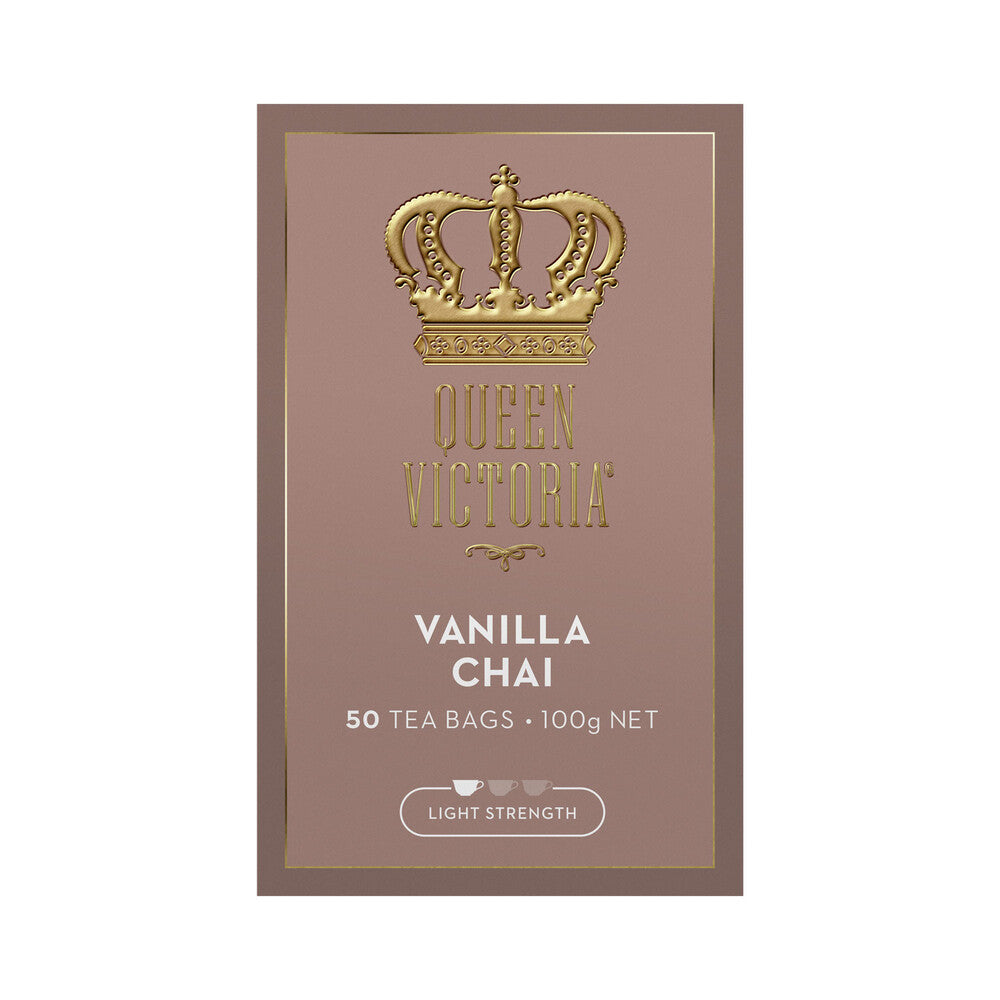 Queen Victoria Vanilla Chai Tea Bags - 50 pack