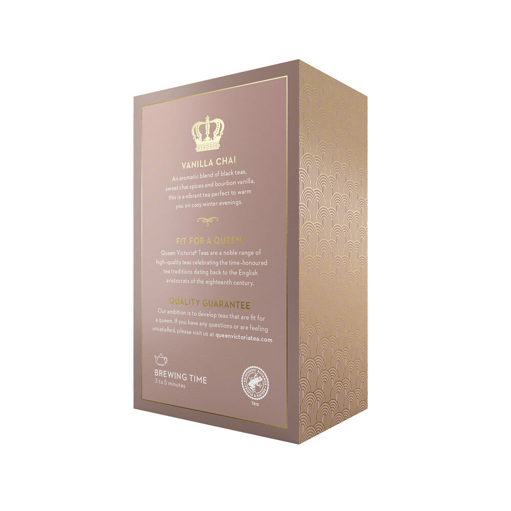 Queen Victoria Vanilla Chai Tea Bags - 50 pack