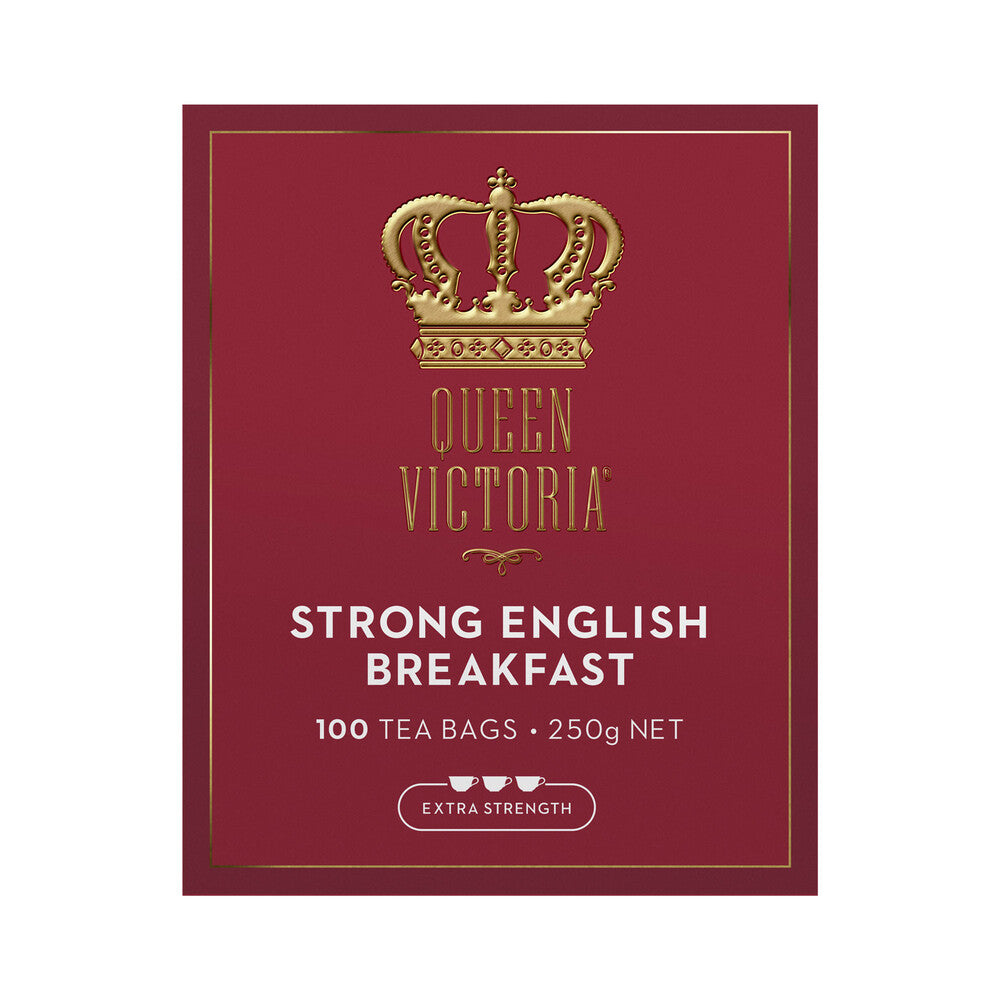 Queen Victoria English Breakfast Extra Strong Tea Bags - 100 pack