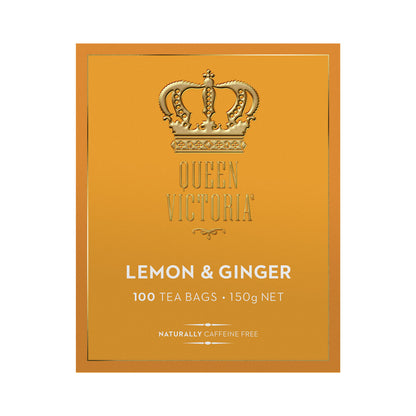 Queen Victoria Lemon & Ginger Tea Bags - 100 pack