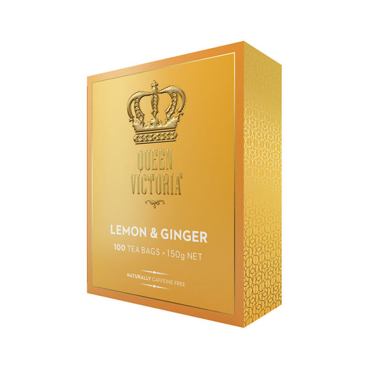 Queen Victoria Lemon & Ginger Tea Bags - 100 pack