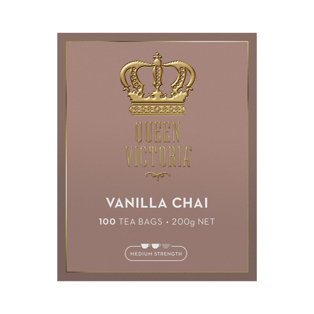 Queen Victoria Vanilla Chai Tea Bags - 100 pack