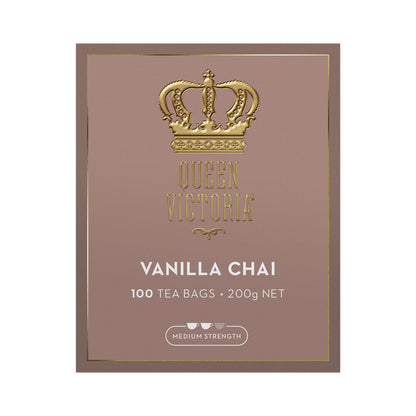 Queen Victoria Vanilla Chai Tea Bags - 100 pack