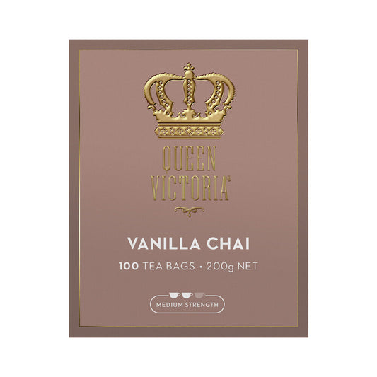 Queen Victoria Vanilla Chai Tea Bags - 100 pack