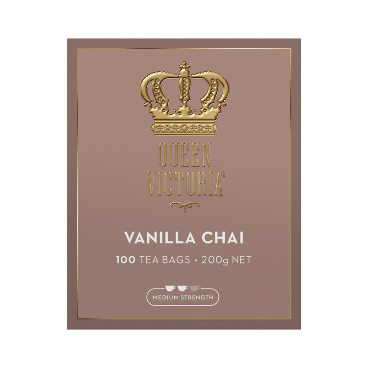 Queen Victoria Vanilla Chai Tea Bags - 100 pack