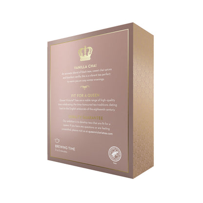 Queen Victoria Vanilla Chai Tea Bags - 100 pack