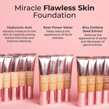 Mcobeauty Miracle Flawless Skin Foundation Light Nude 30ml
