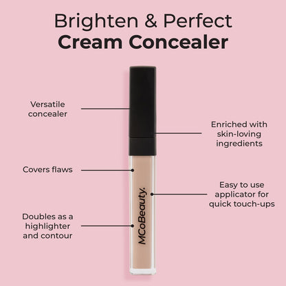 Mcobeauty Brighten & Perfect Cream Concealer Each 2.5 Natural 5ml