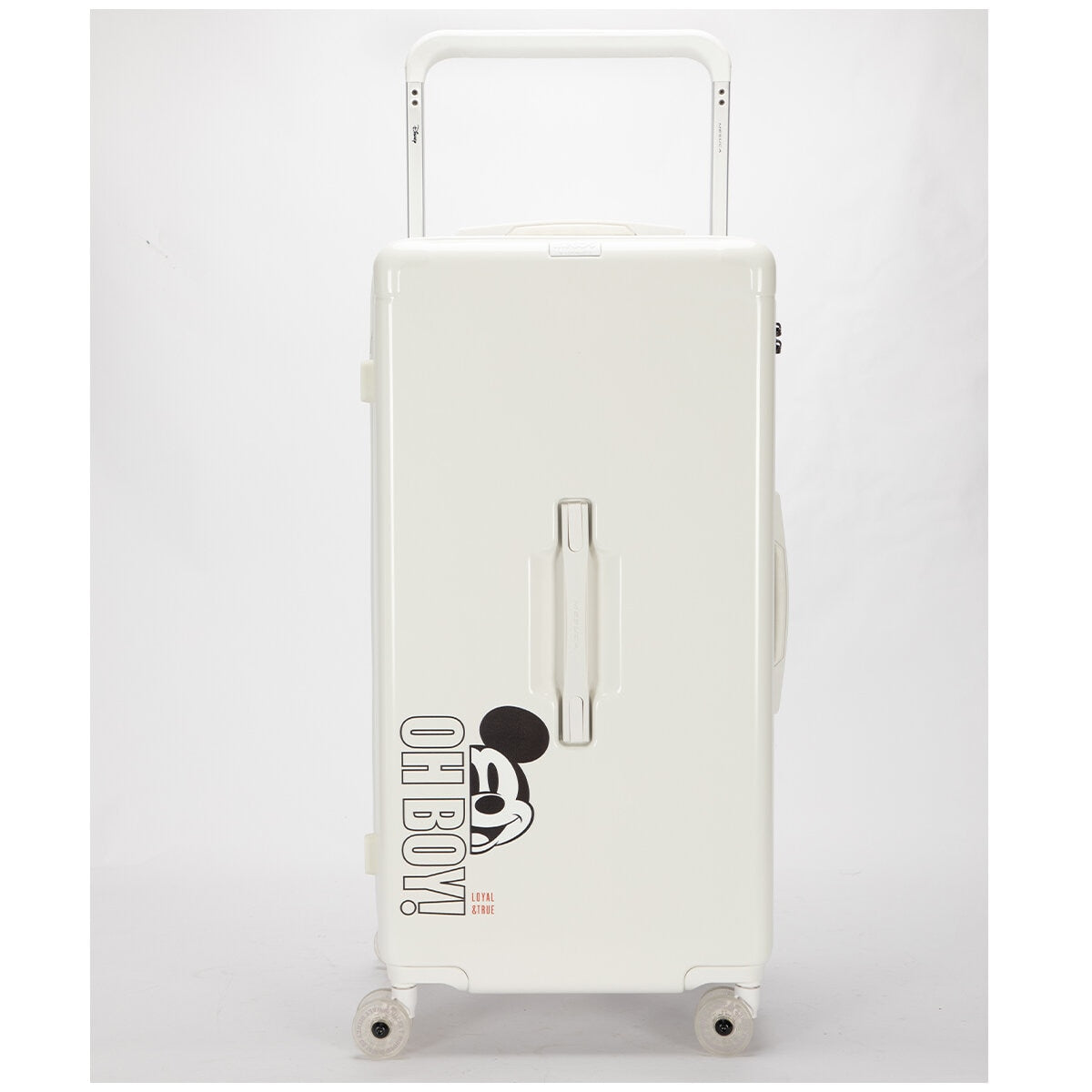 Disney Mickey Trunk Style Trolley Case Tsa Lock White Polycarbonate 79cm