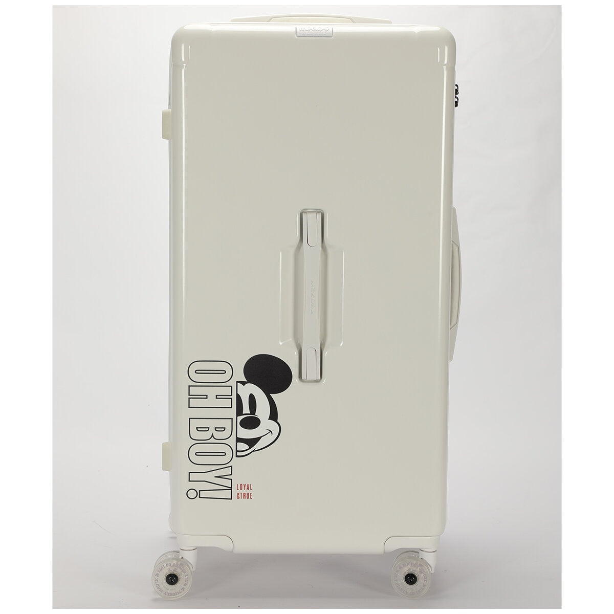 Disney Mickey Trunk Style Trolley Case Tsa Lock White Polycarbonate 79cm