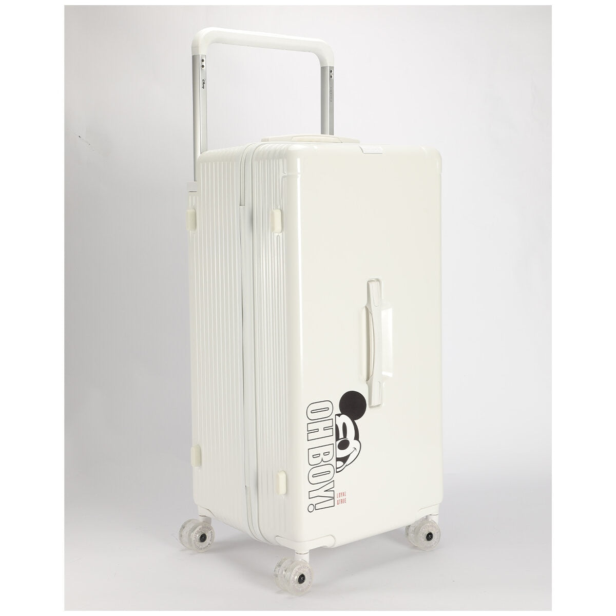 Disney Mickey Trunk Style Trolley Case Tsa Lock White Polycarbonate 79cm