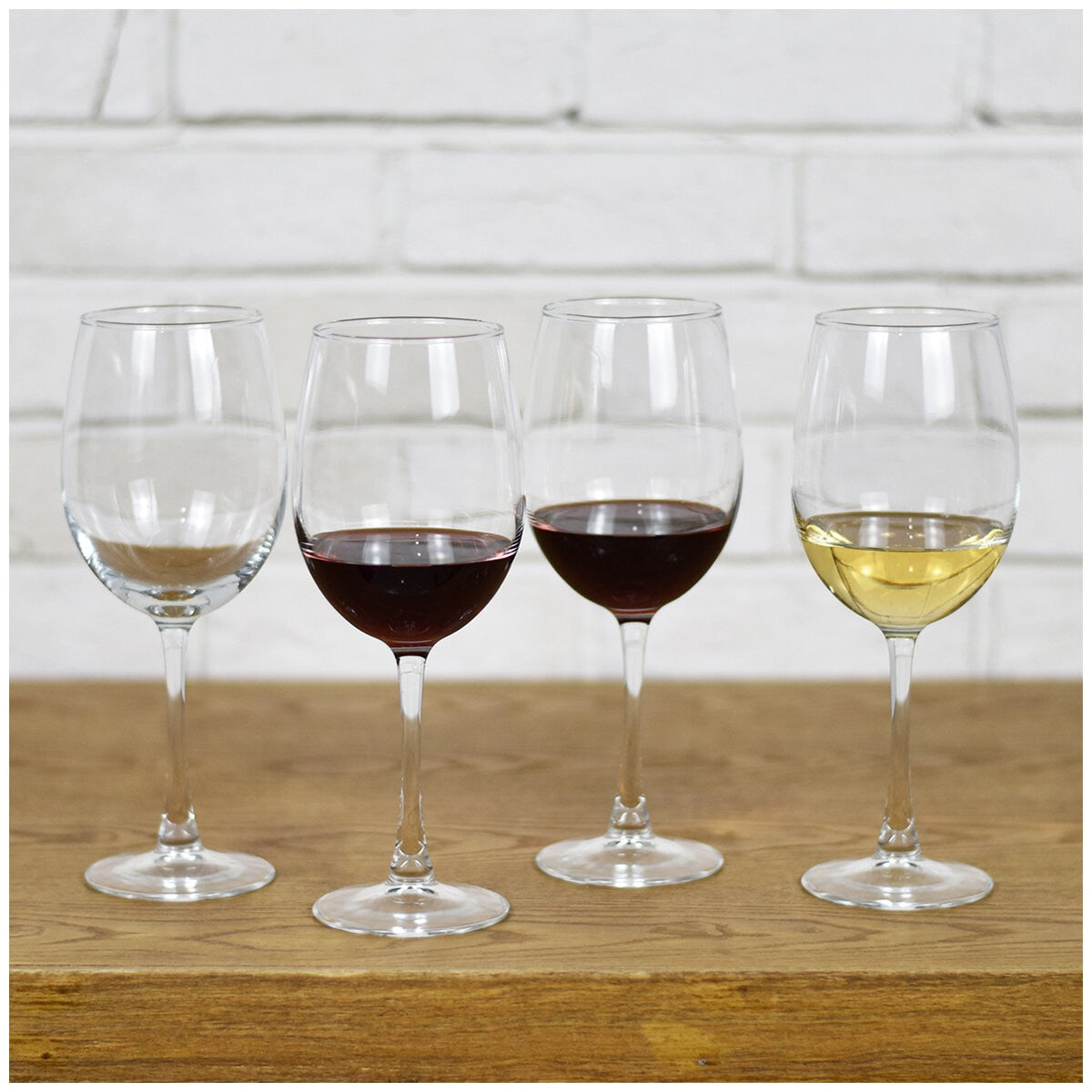 Wine Glasses Party Pack Clear Glass Set of 18 Dishwasher Safe 470mL