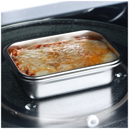 Neoflam 304 Stainless Steel Microwavable Containers 12-Piece Set Silver