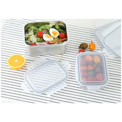 Neoflam 304 Stainless Steel Microwavable Containers 12-Piece Set Silver