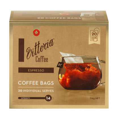 Vittoria Espresso Blend Coffee Bag - 20 Pack