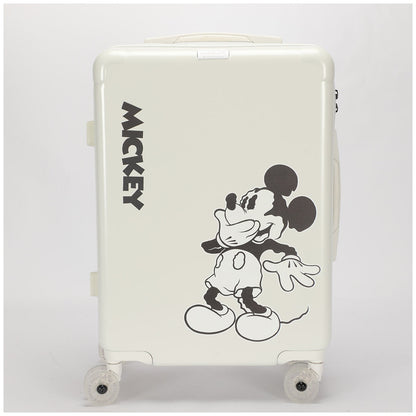 Disney Mickey Cabin Trolley Case Tsa Polycarbonate White 55cm