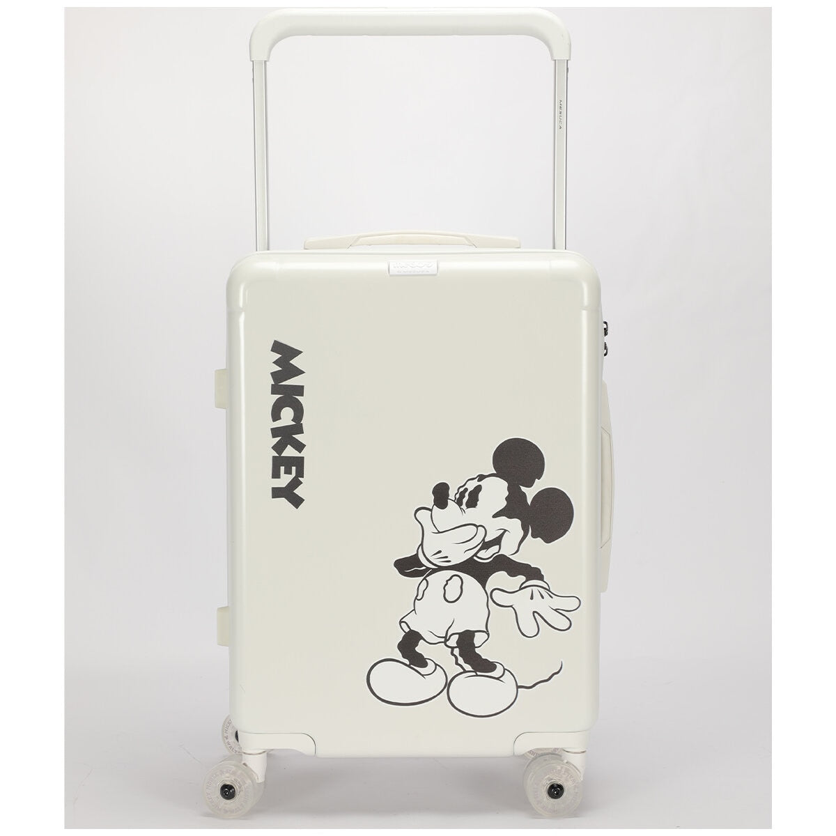 Disney Mickey Cabin Trolley Case Tsa Polycarbonate White 55cm
