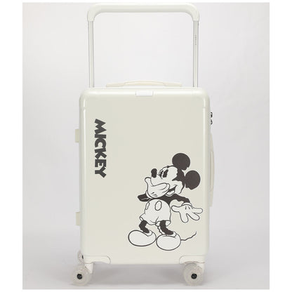 Disney Mickey Cabin Trolley Case Tsa Polycarbonate White 55cm