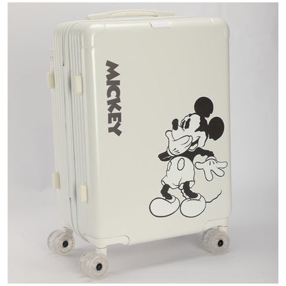 Disney Mickey Cabin Trolley Case Tsa Polycarbonate White 55cm