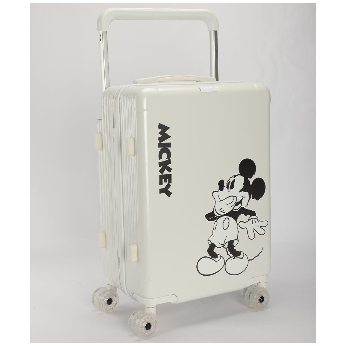 Disney Mickey Cabin Trolley Case Tsa Polycarbonate White 55cm