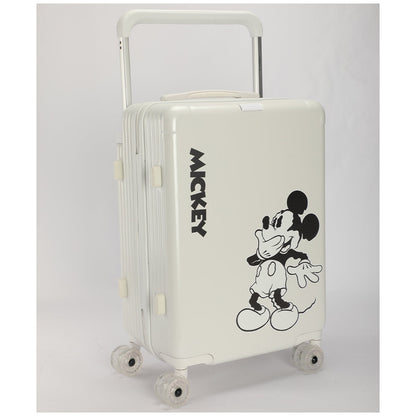 Disney Mickey Cabin Trolley Case Tsa Polycarbonate White 55cm