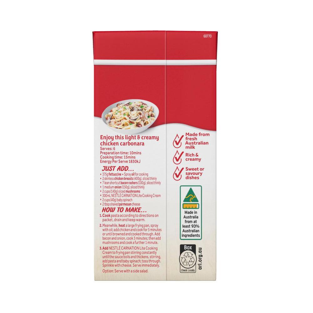 Nestle Carnation Lite Cooking Cream - 300mL