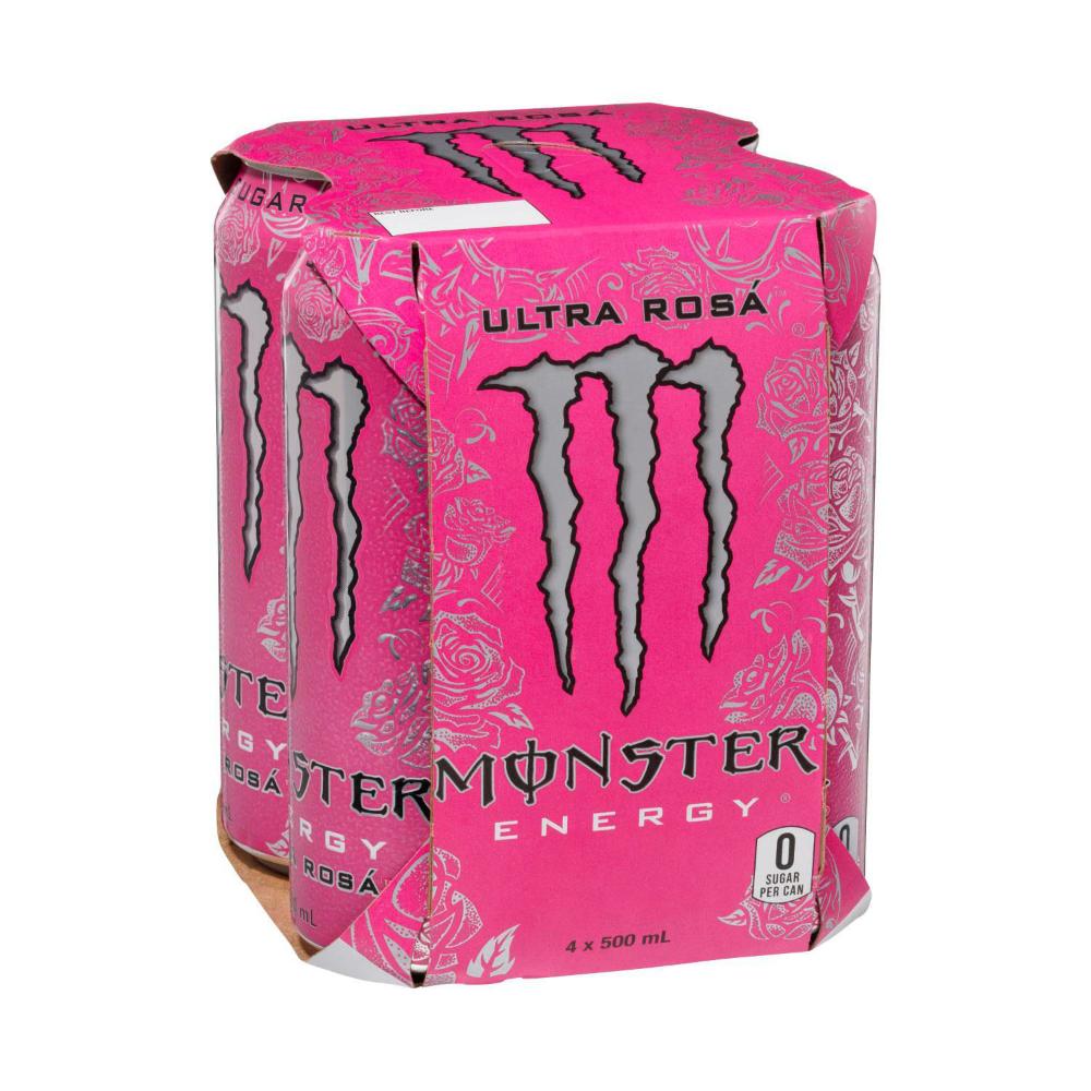 Monster Ultra Rosa Multipack Cans 4 x 500ml