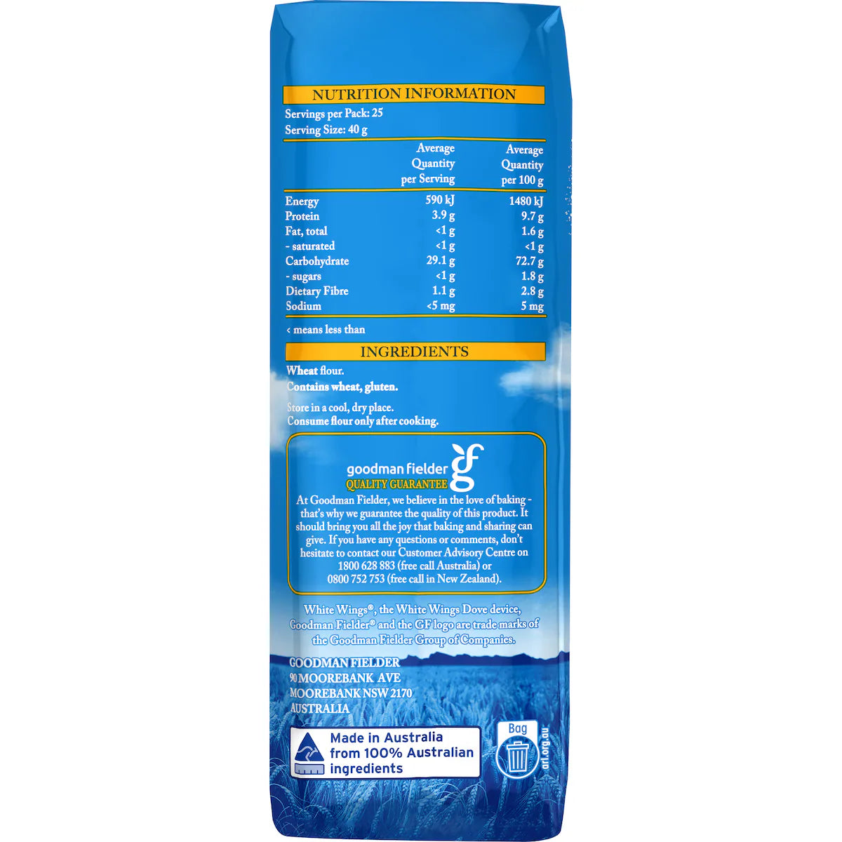 White Wings Plain Flour | 2kg