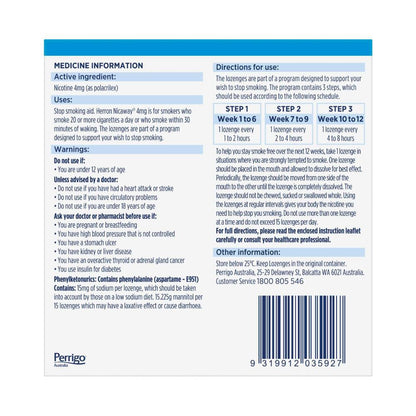 Herron Nicaway Lozenges 4mg - 132 pack