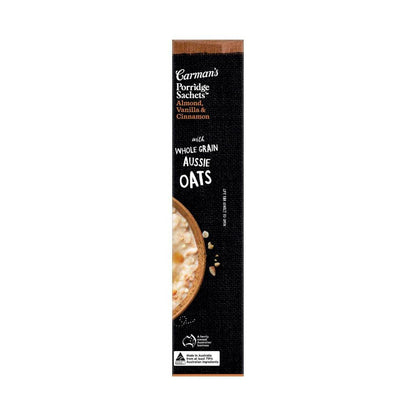 Carman's Porridge Sachets Protein Rich Almond Vanilla & Cinnamon 6 Pack - 270g