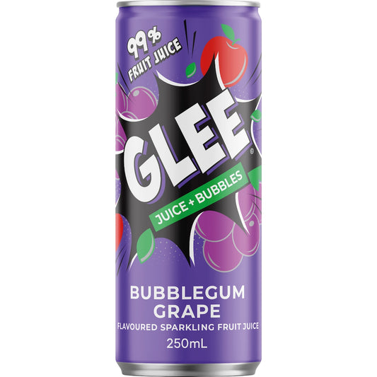 Glee Sparkling Fruit Juice Bubblegum Grape 250mL