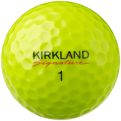 Kirkland Signature V3.0 Soft-Feel Urethane Golf Balls Neon Yellow 24 Pack