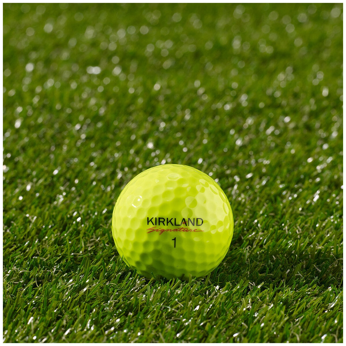 Kirkland Signature V3.0 Soft-Feel Urethane Golf Balls Neon Yellow 24 Pack