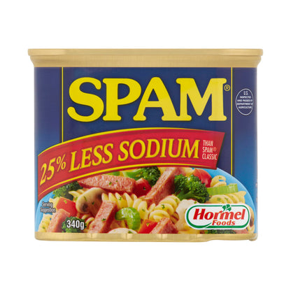 Spam Spiced Ham Less Salt - 340g